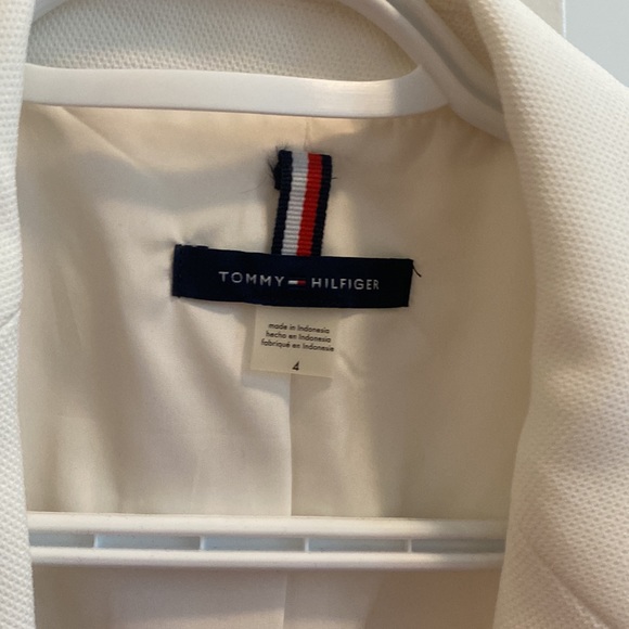 Tommy Hilfiger Fitter Cream Blazer - Picture 3 of 5